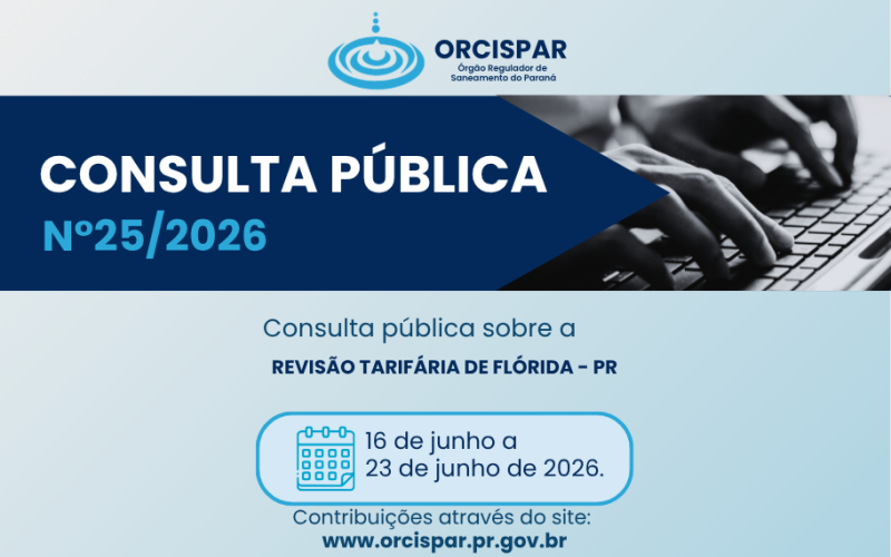 Consulta Pública nº 25/2026 -  Revisão Tarifária de Flórida