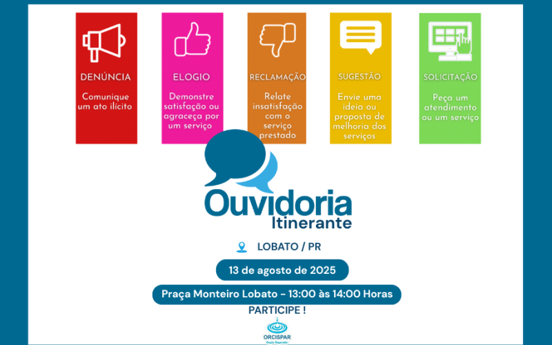 Ouvidoria Itinerante em Lobato - PR 